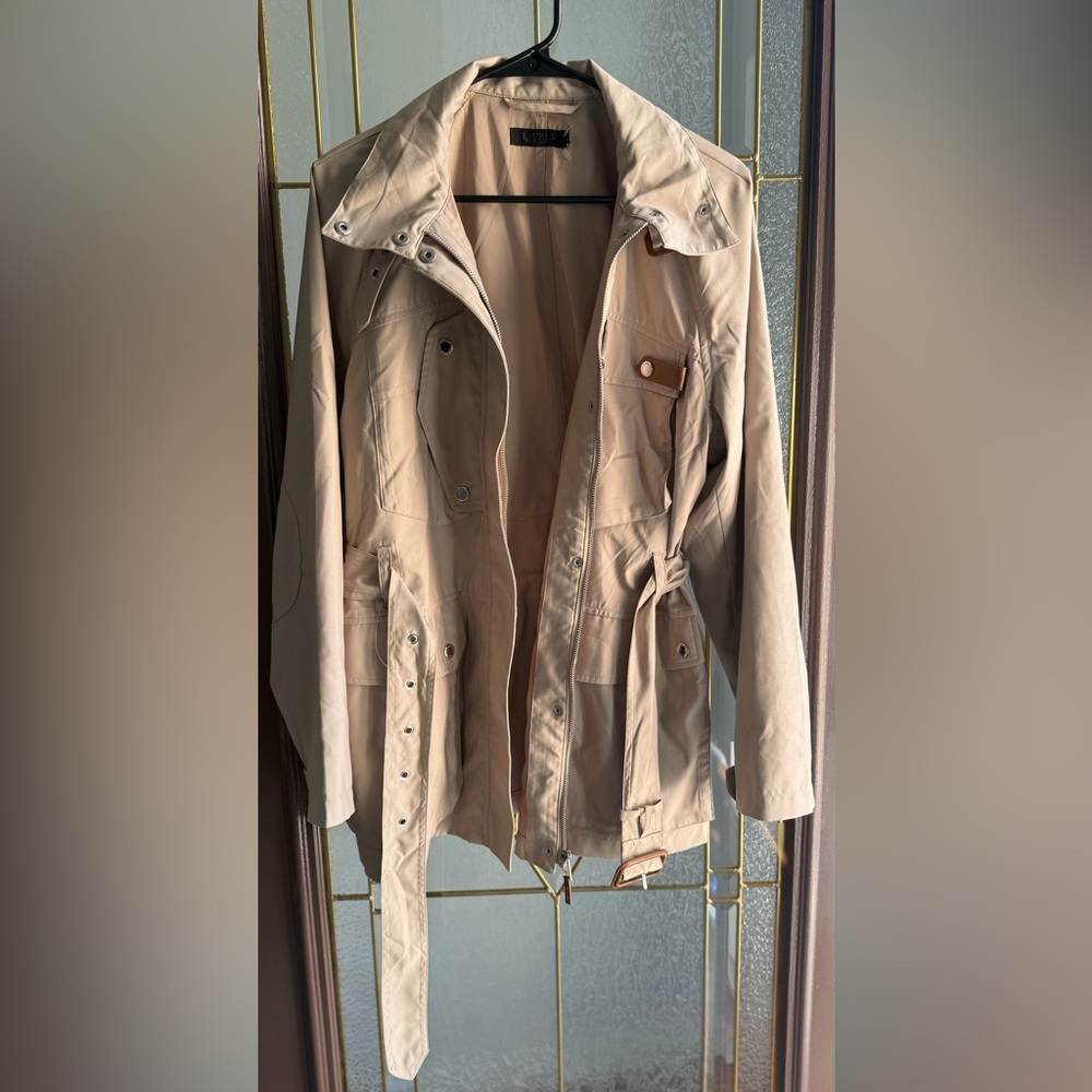 Lauren Ralph Lauren Water-Repellent Field Jacket Beige Khaki - Picture 2 of 5